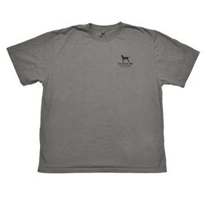 The Black Dog Clothing Rockport MA Men's XL Lightweight Gray Graphic T-Shirt EUC